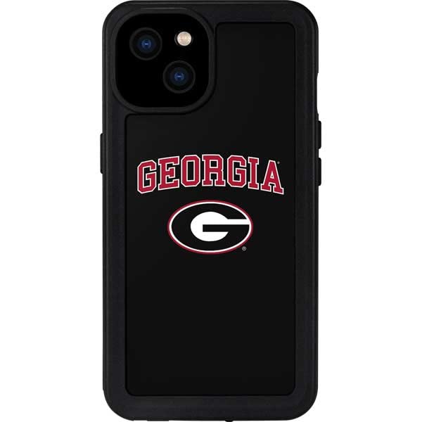 Skinit Waterproof Phone Case Compatible With Iphone 14   Officially Licensed University Of Georgia Design