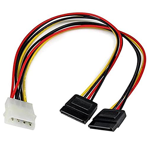 12''Lp4 To 2X Sata Power Ycable