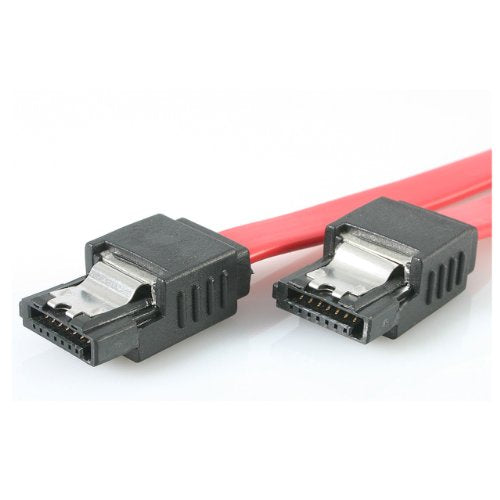 Startech.Com 24In Latching Sata Cable   Sata Cable   Serial Ata 150/300/600   Sata (R) To Sata (R)   2 Ft   Latched   Red   Lsat