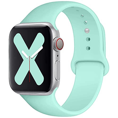 Saucyi Compatible With Apple Watch Band 41Mm 40Mm 38Mm 49Mm 45Mm 44Mm 42Mm,Soft Silicone Sport Band Replacement Strap With Class