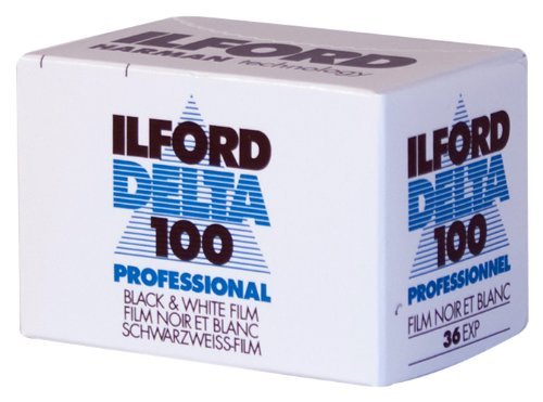 Ilford 1780624 Delta 100 Professional Black And White Film, Iso 100, 35Mm 36 Exposure (3 Pack)