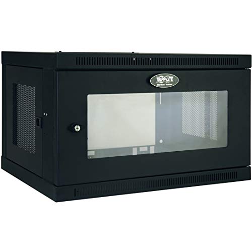 Tripp Lite - Srw6Ug 6U Wall Mount Rack Enclosure Server Cabinet With Acrylic Glass Window, 16.5 Deep, Switch-Depth (Srw6Ug) Blac