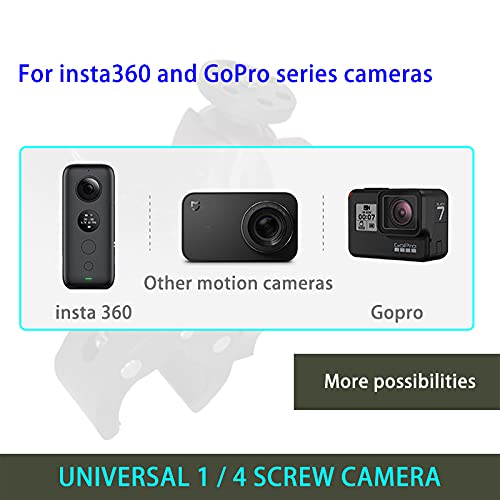 Handlebar Clamp Motorbike Mount For Insta360 Ace Pro One X4 X3, X2, X, One R, Rs, Go 2, Gopro Hero, With Double Ball Head Super