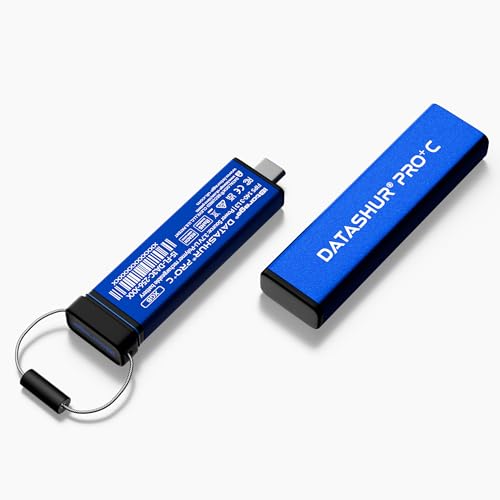 Istorage Datashur Pro+C 256Gb   Secure Usb Type C Memory Stick   Fips 140 3 Level 3 Pending   Pin Protected   Type C A Adapter I