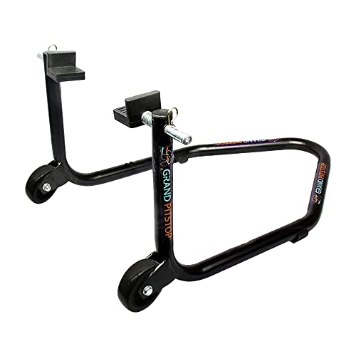 Grand Pitstop Universal Standard Rear Paddock Stand For Motorcycle With Swingarm Rest (Dismantable, Black, Motorcycle Weight Up