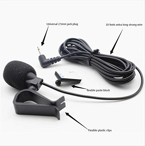 Saidbuds 2.5Mm Microphone Mic Assembly For Car Vehicle Head Unit Bluetooth Enabled Stereo Radio Gps Dvd For Pioneer