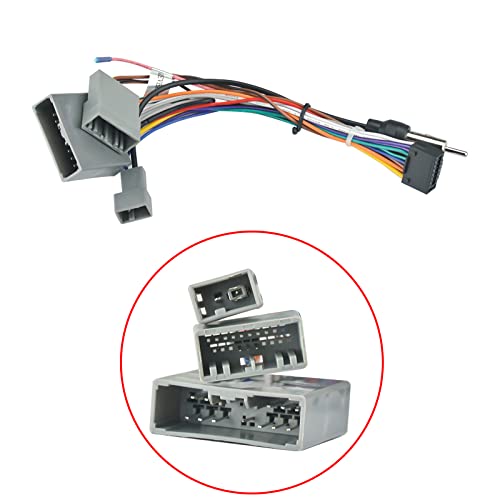 16Pin Car Radio Stereo Power Retrofit Harness Wire For For Honda Crv Civic Odyssey 2006 07 08 09 10 11 With Radio Antenna Adapte