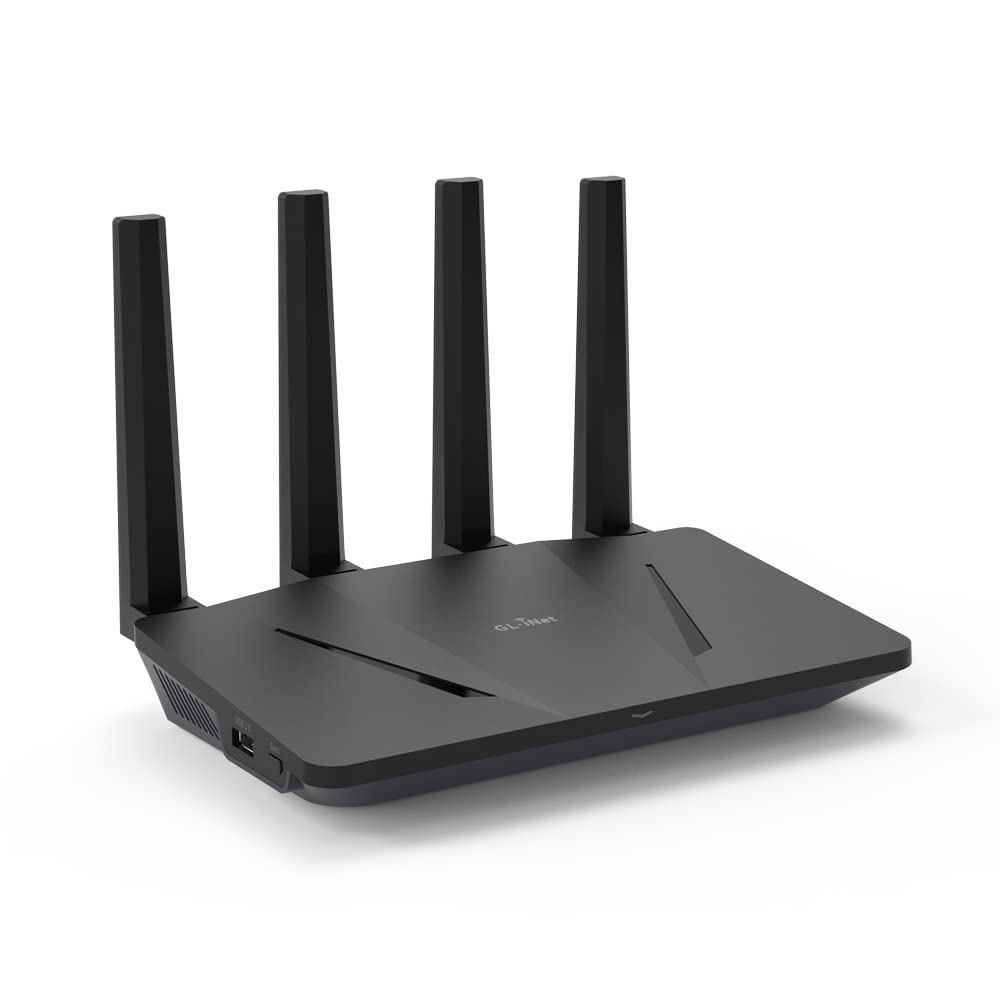 Gl.Inet Gl Ax1800(Flint) Wifi 6 Router  Dual Band Gigabit Wireless Internet Router | 5 X 1G Ethernet Ports | Up To 120 Devices |