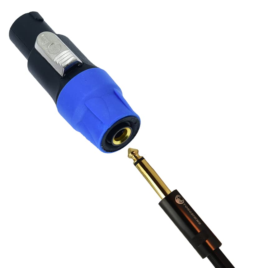 Arklove Speakon To 1/4 Adapter Na4Ljx Connector Upgraded 1/4'' Inch Ts Jack Female To Nl4Fc Male Converter Are For Converting Ca