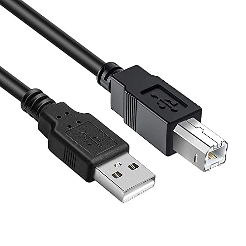 Fedus 1.5 Meter Usb Printer Cable, Usb A To Male To Usb B 2.0 Cable Cord Compatible With Printers, Scanner For Brother Dell, Hp,