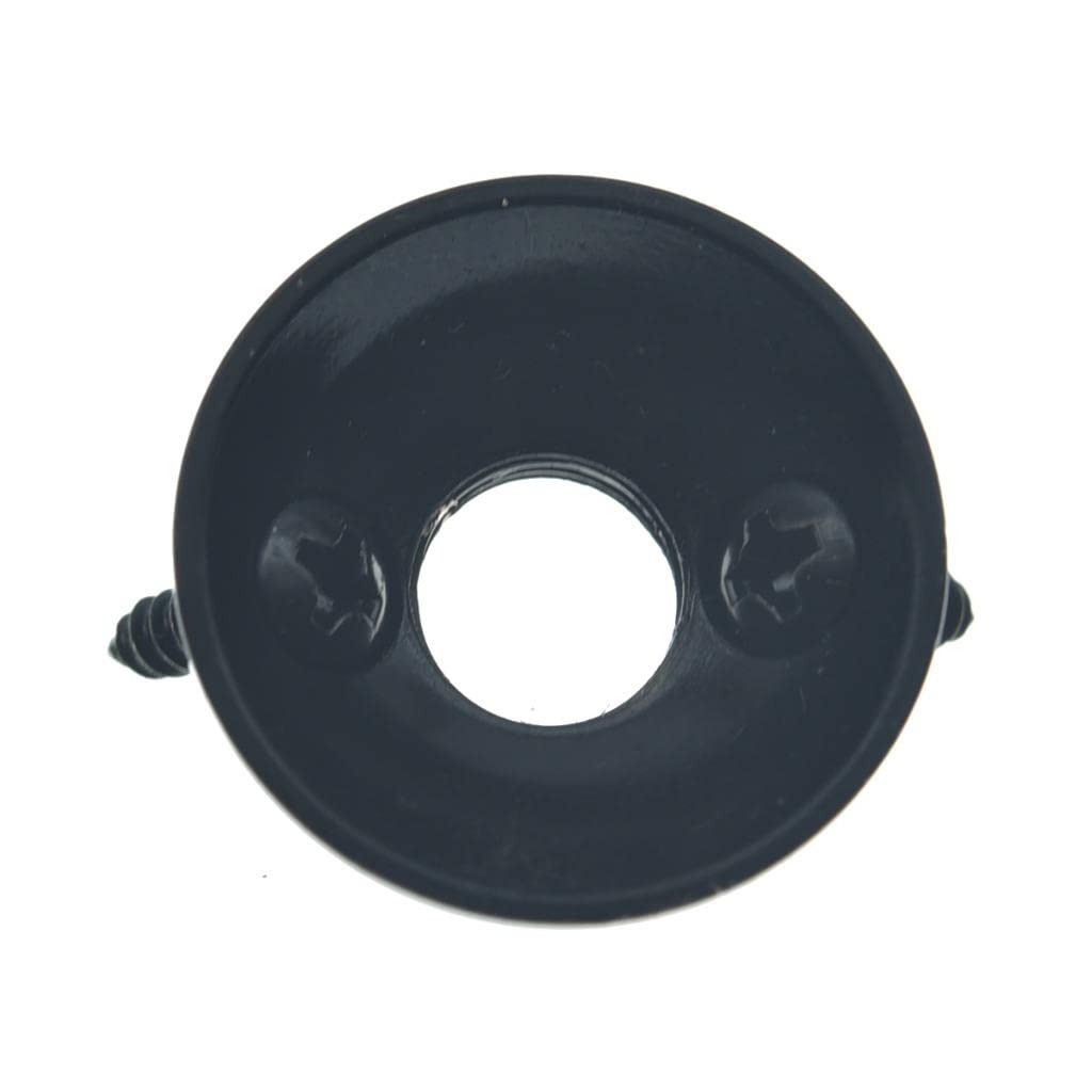 Dopro American Electric Guitar Jackplate Brass Electrosocket Jack Plate And Screws Fits American Style Tele/Telecaster Black