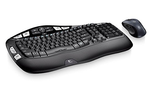 Logitech Mk550 Wireless Wave Keyboard And Laser Mouse Combo W/ 128 Bit Aes Encryption 2.4Ghz Usb