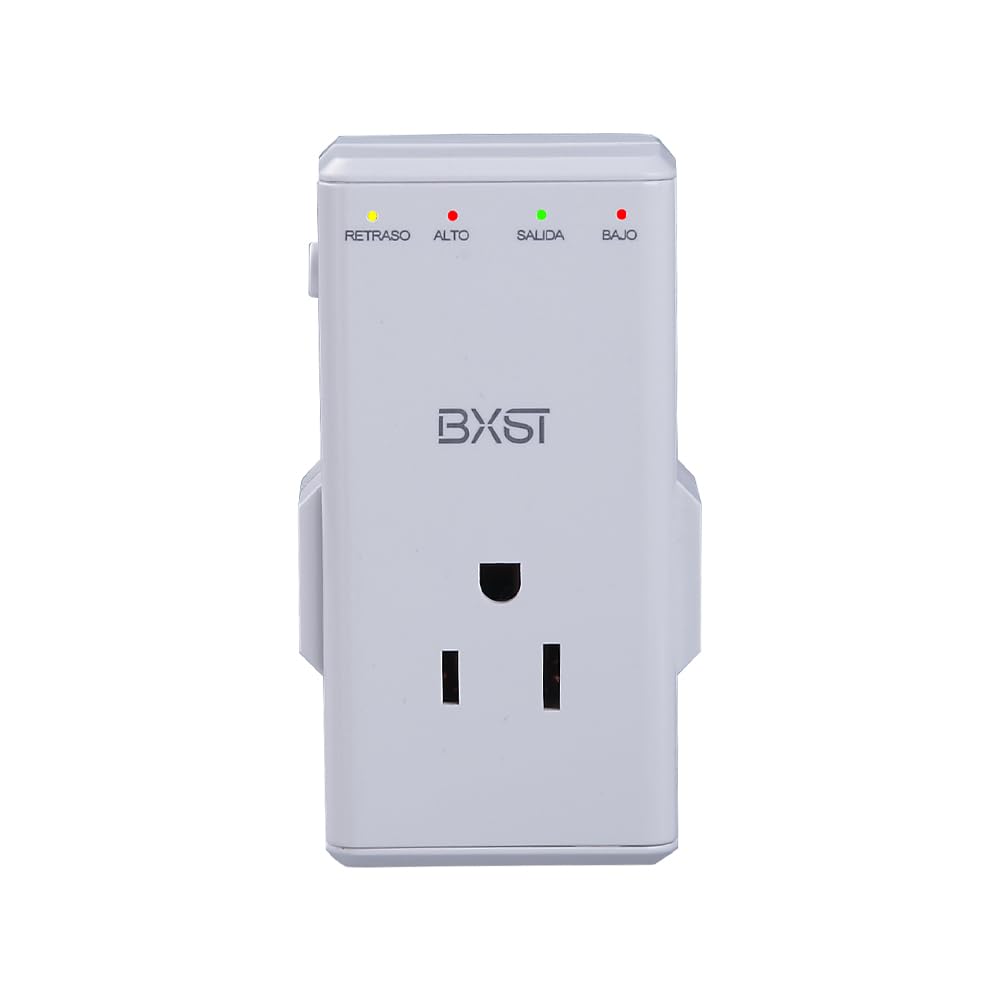 Bxst Brownout Surge Protector Four Outlet Plug Voltage Protector For Home 350 Rotating Plug Delay Adjustable Surge Protector For