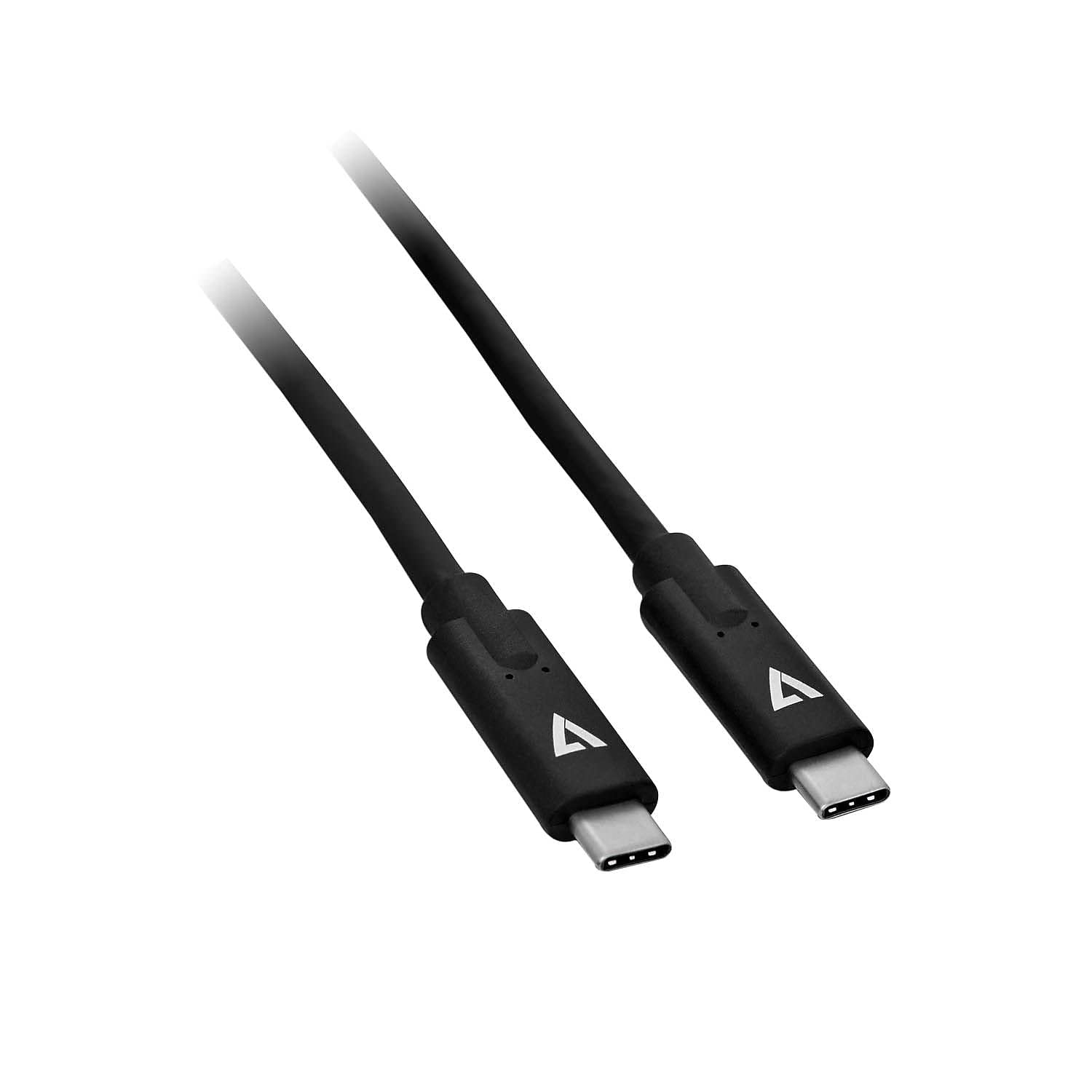 V7 V7Ucc 2M Blk 1N Usb C Cable 6' 24 Pin Usb C M/M, Black