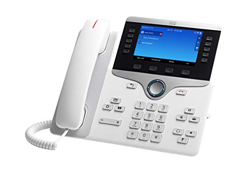 Cisco Ip Business Phone 8861, 5 Inch Wvga Color Display, Gigabit Ethernet Switch, Class 4 Poe, Wlan Enabled, 2 Usb Ports, 10 Sip