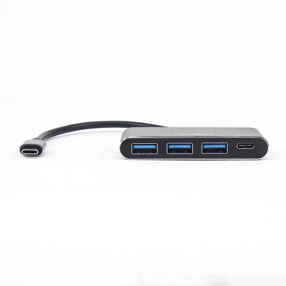 Rocstor Y10A200-A1 Premium Usb C Hub - 4 Port Usb-C To Usb-A (3X) And Usb-C (1X) - Bus Powered Usb Hub - Port Expander - Usb Typ