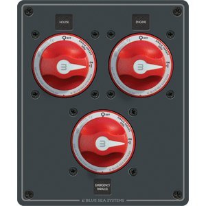 Blue Sea Systems Dc Parallel Circuit Battery Switch Panel Vertical Panel Dc Parallel 3 Switches Vert