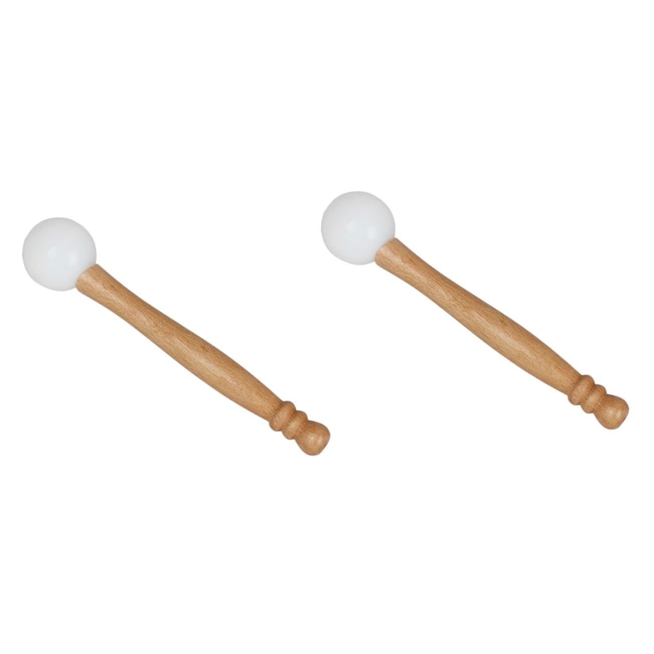VICASKY 2pcs Singing Bowl Mallet Musical Instruments Accessory Crystal Bowl Stick Buddha Sound Therapy Tool Sturdy Handle for Ho