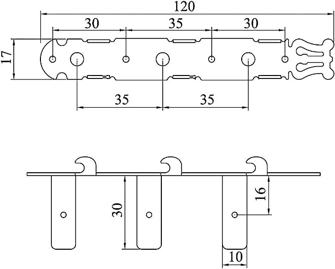 Golden Gate F 2119 Classical Guitar Tuners   2 Planks (3+3)   Gold