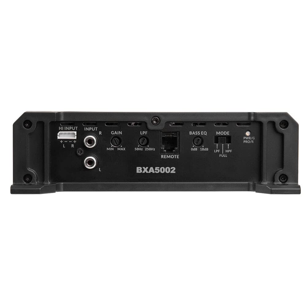 Belva Bxa5002 500W Peak Bx Series 2 Ohm Stable Class A/B 2 Channel Car Audio Mosfet Amplifier With Remote Subwoofer Level Control