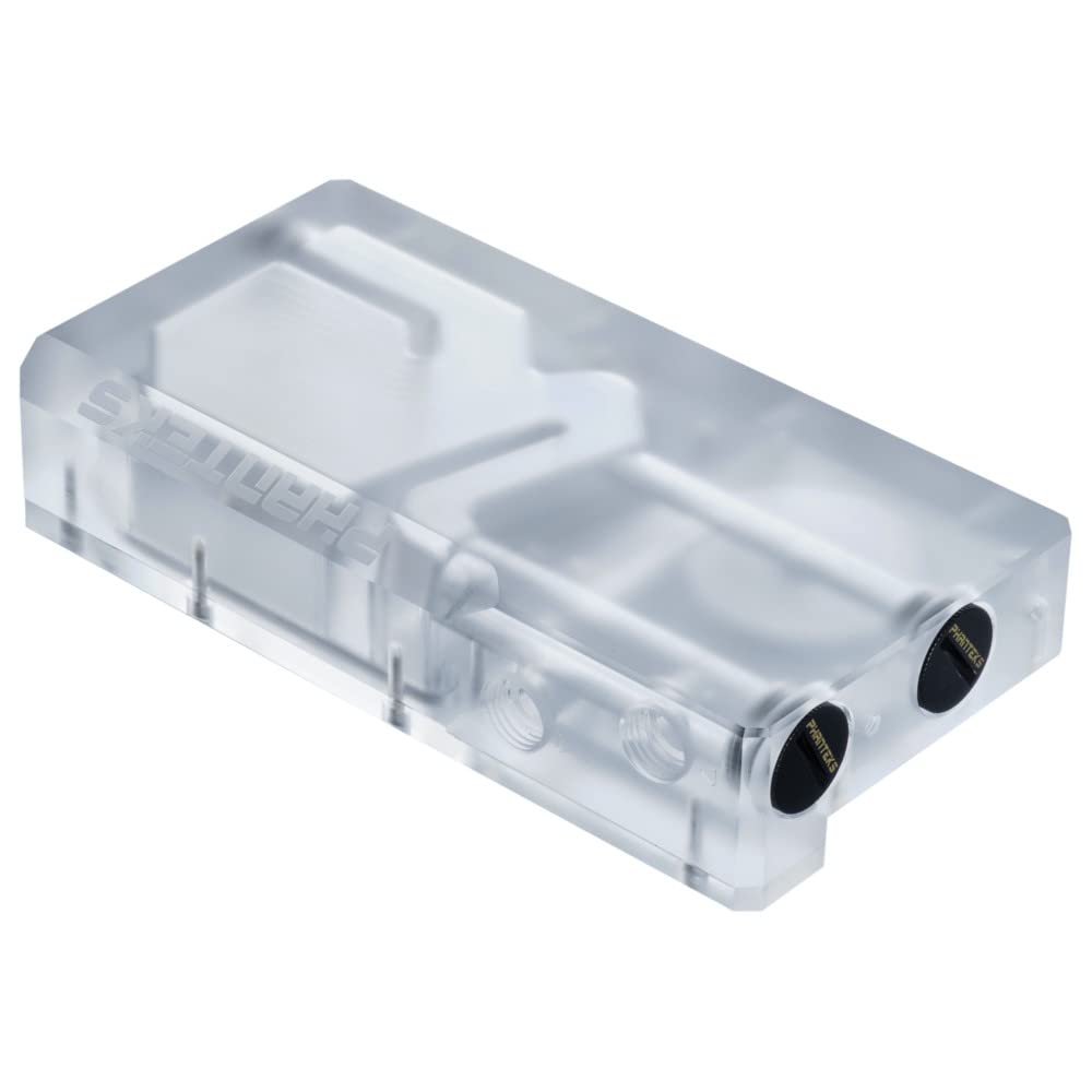 Phanteks Glacier R160C Combo Reservoir for DDC Pump, Transparent Acrylic Backplate, Integrated Digital-RGB Lighting, (PH-R160C_0