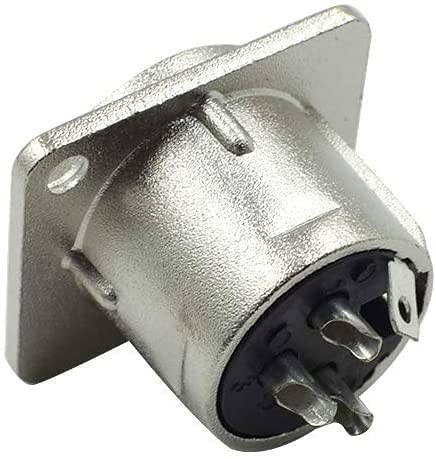 Gdqlcnxb Xlr Male Jack 3 Pin Panel Mount Jacks