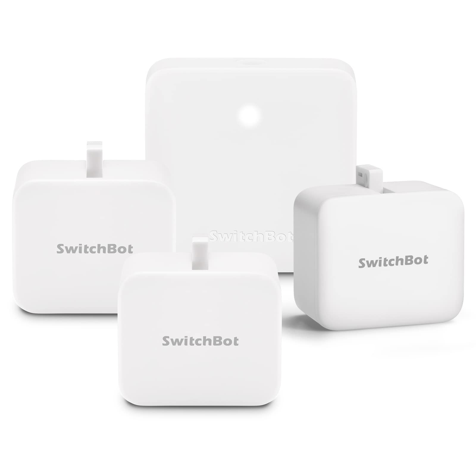 Switchbot Smart Switch Button Pusher(3Pack) With Hub Mini   Smart Switch Button Pusher, Wireless App & Timer Control, Compatible
