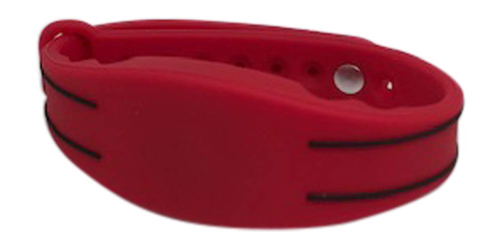 5 Red Adjustable 26 Bit Proximity Wristbands Authorizid Weigand Prox Wrist Band Compatable With Isoprox 1386 1326 H10301 Format