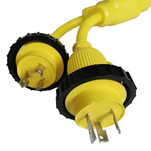 Parkworld 692033 Combiner Marine Shore Power Y Adapter (2) L5 30P Plug 30A Plug To Ss2 50R Female 50A Connector