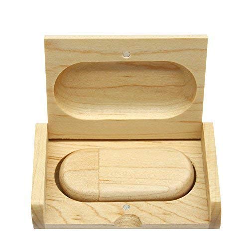 10Pcs Maple Wood 2.0/3.0 Usb Flash Drive With Wooden Box (3.0/32Gb)