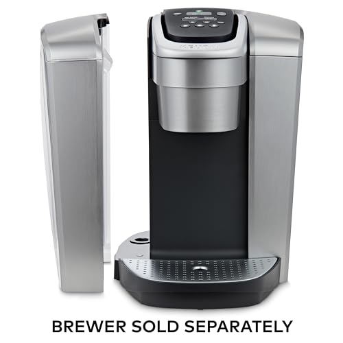 Keurig Water Reservoir And Lid For K Elite Coffee Maker, Replacement Part Only, Brushed Silver