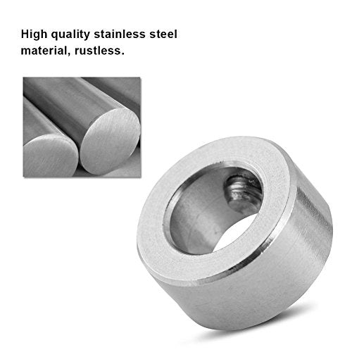 V Bestlife 5 Pcs 8Mm Shaft Lock Collar T8 Lead Screw Lock Ring Stainless Steel Isolation For 3D Printer 3D Printer Accessories