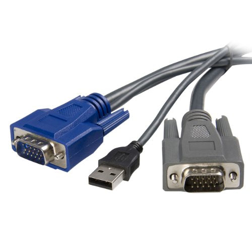Startech.Com 6 Ft Ultra Thin Usb Vga 2 In 1 Kvm Cable (Svusbvga6)