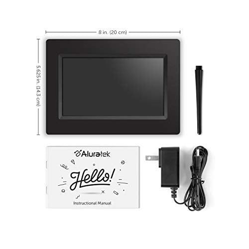Aluratek 7 Inch Lcd Digital Photo Frame With Auto Slideshow Using Usb & Sd/Sdhc (Adpf07Sf)   Black