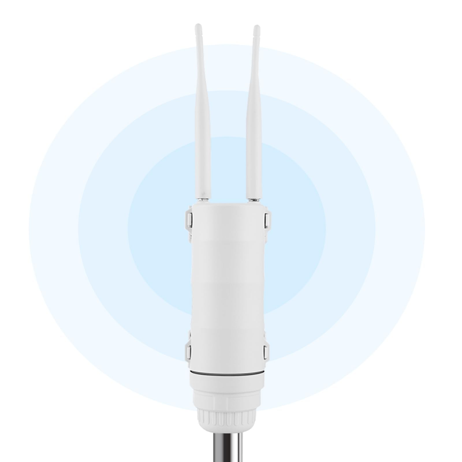 Vsvabev Outdoor 4G Lte Sim Wifi Router, 2.4G 300Mbps Indoor & Outdoor Wifi Extender/Repeater, Poe Access Point With High Gain An