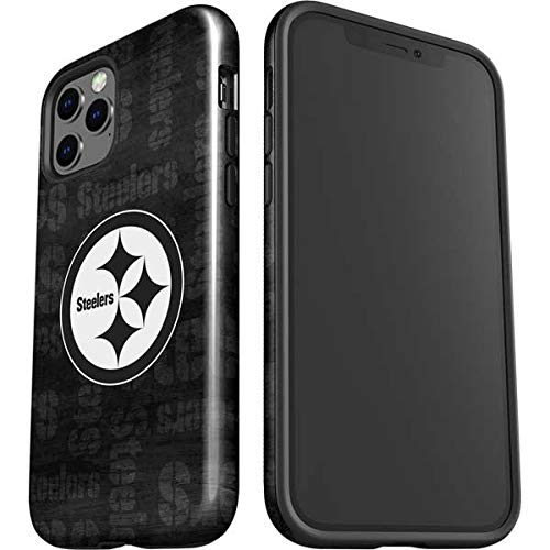 Skinit Impact Phone Case Compatible With Iphone 12 Pro   Officially Licensed Nfl Pittsburgh Steelers Black & White Design