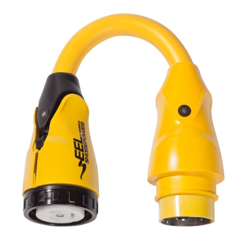 Marinco Eel Pigtail Adapters, 50A 125/250V To 50A 125V