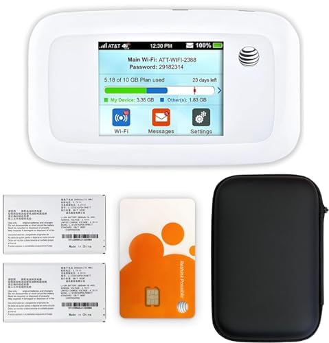 Evdo Link Bundle For At&T Mobile Hotspot Zte Velocity 4G Lte Router Mf923 | Up To 150Mbps Download Speed | Wifi Connect Up To 10