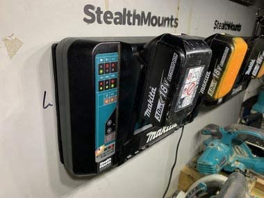 Stealthmounts Charger Mount For The Makita Double Charger (2 Pack) | Charger Holder For Makita 18V | Compatible With Dc18Rd | Ma
