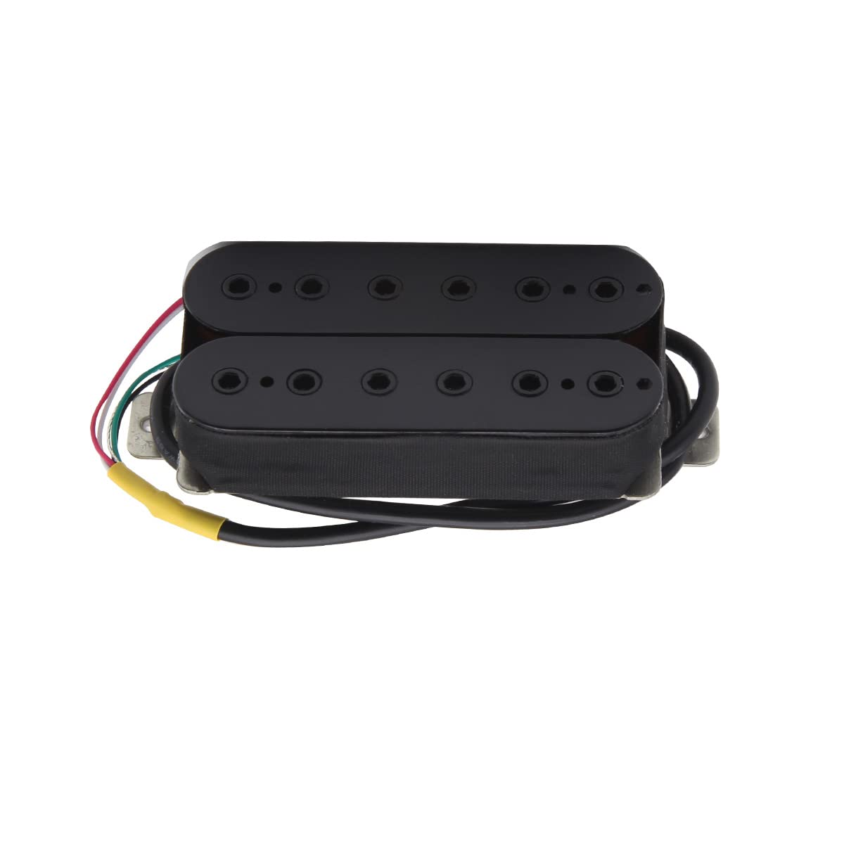 Fleor Alnico 5 Bridge Pickup Double Coil Humbucker Pickups High Output 14-15K, Black