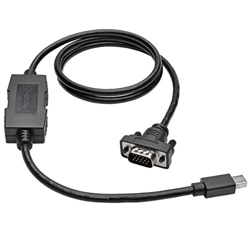 Tripp Lite Mini Displayport To Vga Active Cable Adapter, Mdp 1.2, Mdp To Hd15 (M/M), Mdp2Vga, 1080P, 3 Ft. (P586 003 Vga V2)
