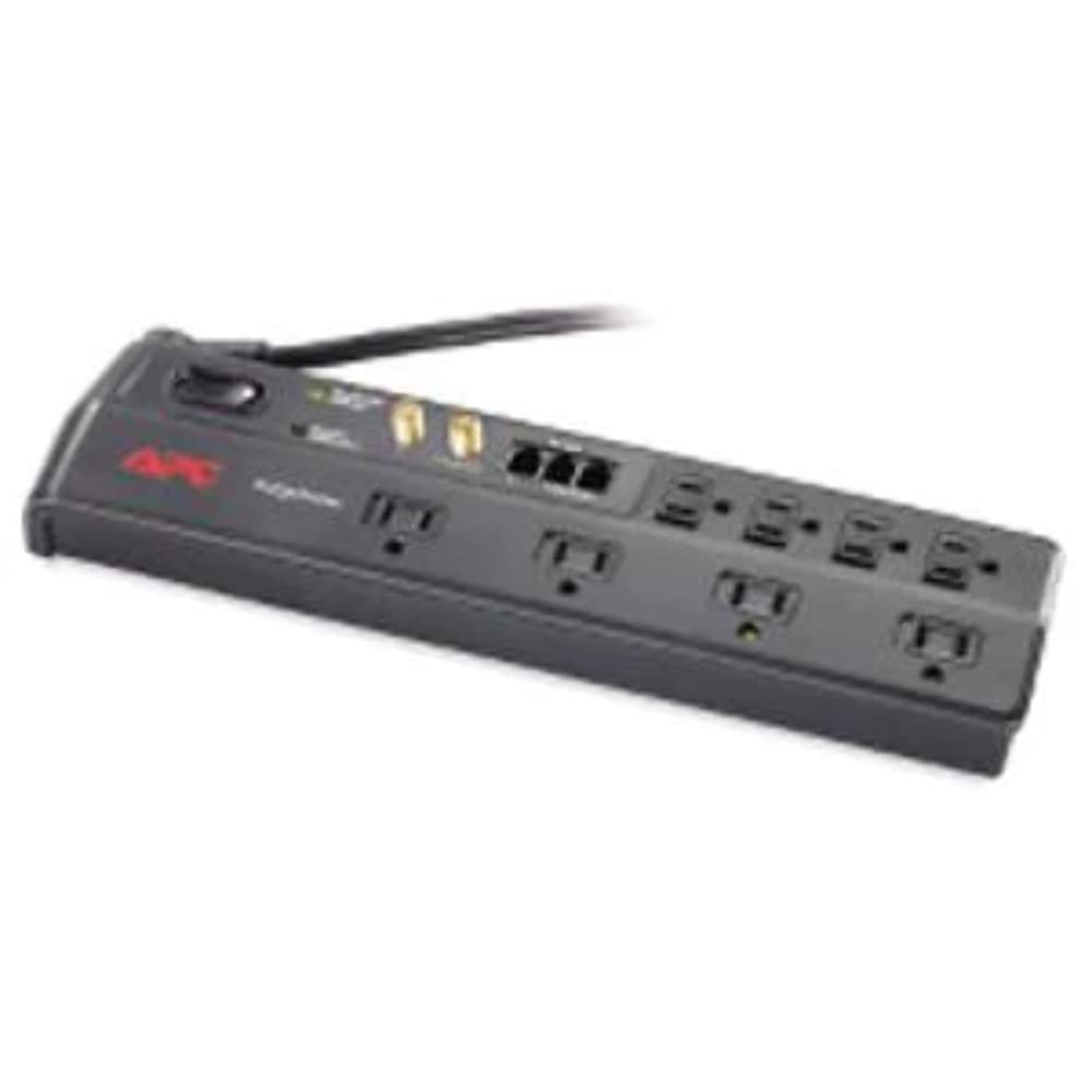 Apc P8Vt3 8 Outlet Essential Surgearrest Surge Protector (Telephone & Coaxial Protection)