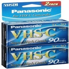 Super High Grade Vhs C Videocassette(2 Pk.)