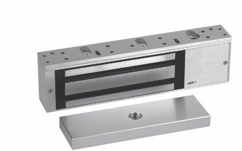Rutherford Controls 8310-28 MultiMag Brushed Anodized Aluminum Single Electromagnetic Lock, 12/24 VDC (Pack of 1)