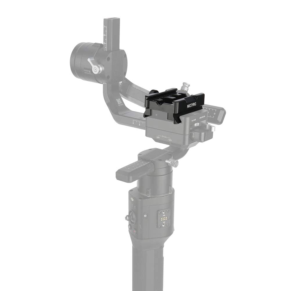 Niceyrig Quick Release Clamp For Arca Swiss Standard, With Bottom Plate For Manfrotto 577/501/504/701, Gimbal Tripod Switch Adap