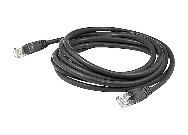 Addon 4Ft Black Cat 6 Pvc Ethernet Cable Snagless Bubble Boot Rj-45 M/M
