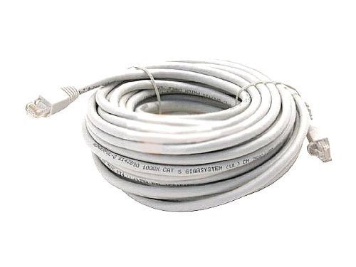 White 100Ft Cat6 Cat 6 Rj45 Patch Ethernet Network Internet Cable 100' Ft