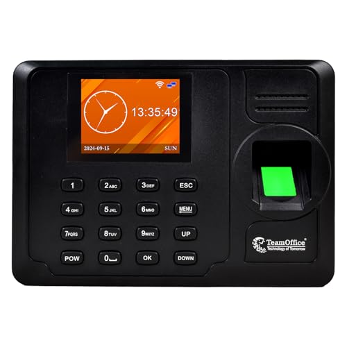 Team Office Z305W Biometric Attendance Machine | Cloud Software Supported | Fingerprint + Rfid Card + Password | WiFi | Battery