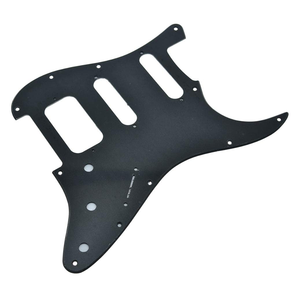Dopro 11 Hole Strat Hss Guitar Pickguard 2 Screw Humbucking Pickup Mount For American Fd Stratocaster Matte Black