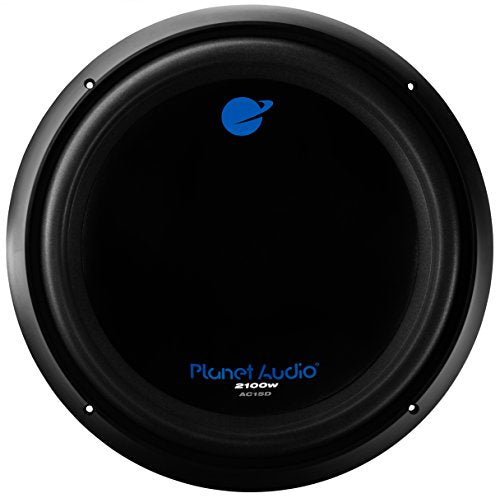 Planet Audio Ac15D Car Subwoofer   2100 Watts Maximum Power, 15 Inch, Dual 4 Ohm Voice Coil, Easy Mounting, Sold Individually